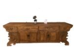 Sideboard with carving