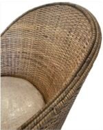 Sofa rattan 1 seat with cushion - Image 3