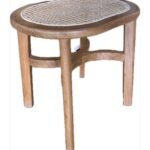 Stool with bamboo