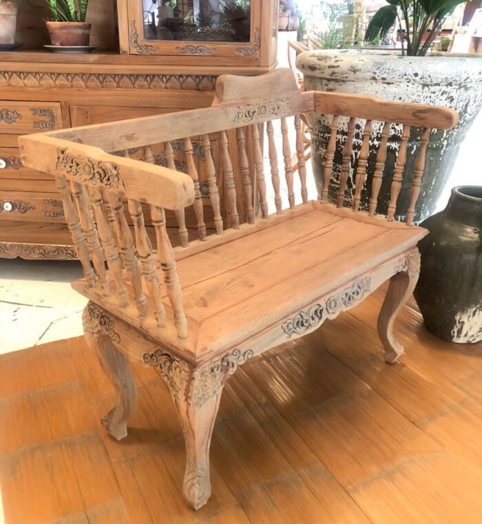 Outdoor Teak Pumpkin Carveel - Image 1