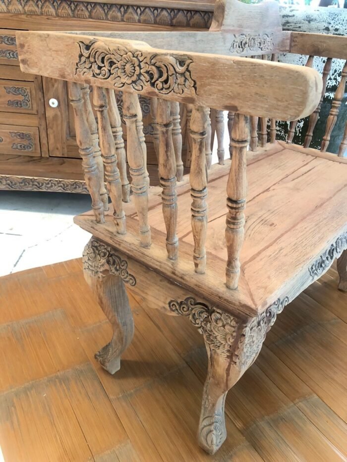 Outdoor Teak Pumpkin Carveel - Image 2