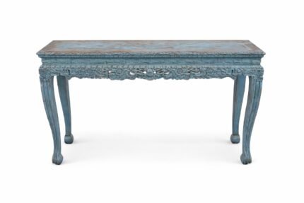 Console with carving