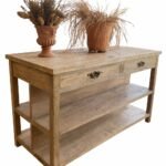 Kitchen Island 4 Drawer 4 Shelf