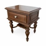 Bedside Table With Turned Legs